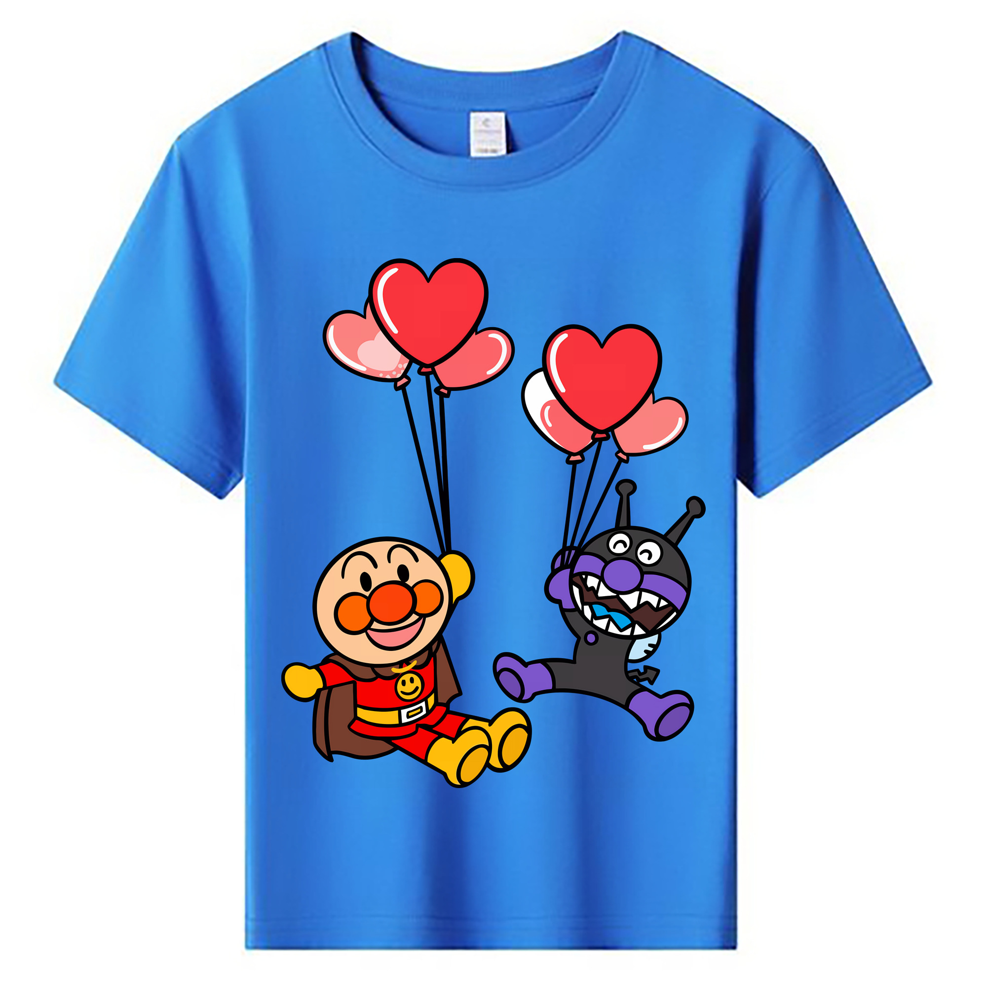 （画像用） アンパンマン Anpanman 綿100％キッズTシャツ（フロントプリント）